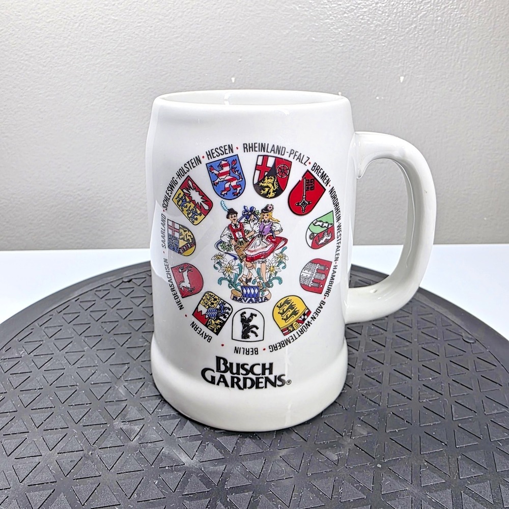 Busch Gardens Porcelain Coffee Mug Reutter Porzellan Germany Vintage